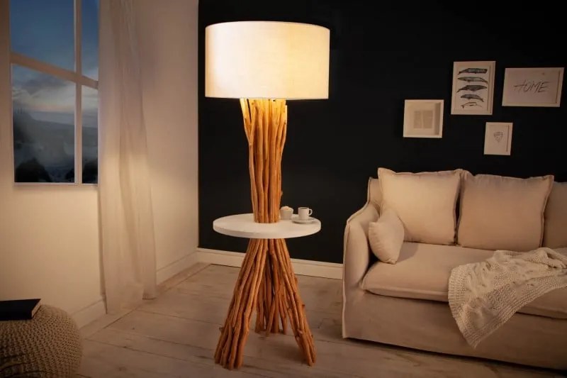 Stojacia lampa Servant 153cm longan wood