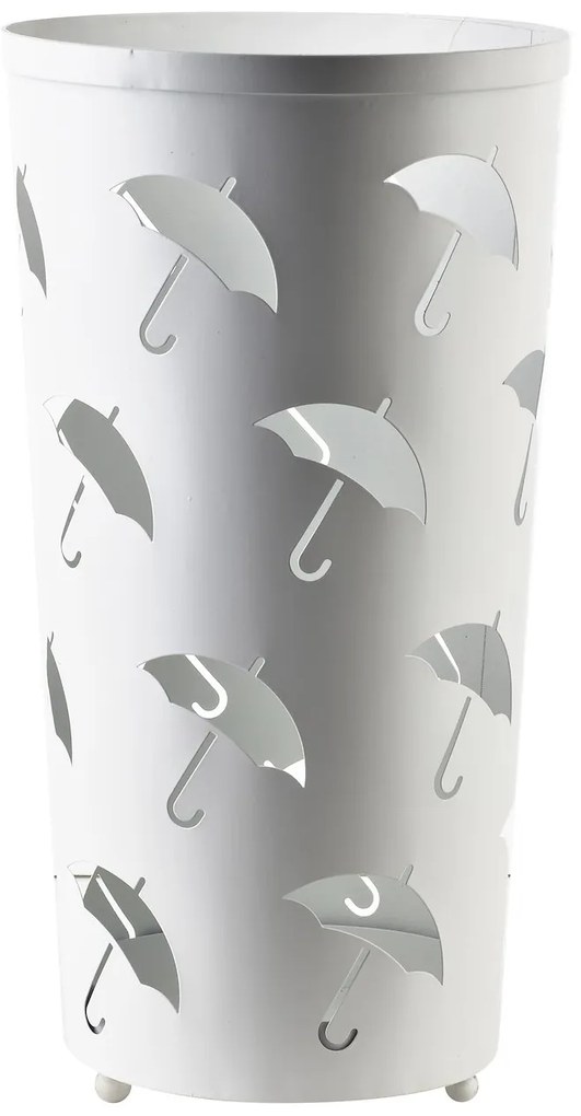 Kovový stojan na dáždniky Cedric White Umbrellas, 45,5x24 cm