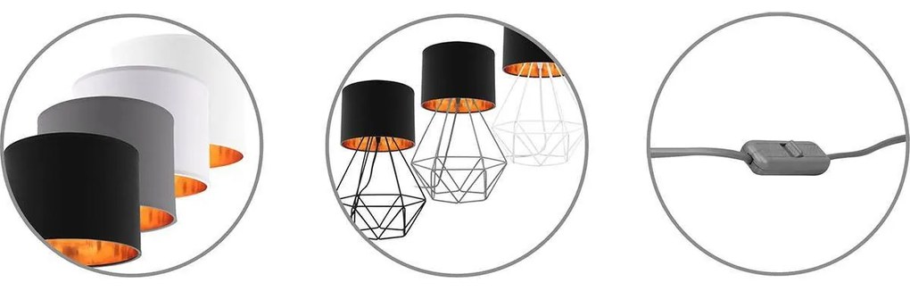 Stolná lampa Shade, 1x textilné tienidlo (výber zo 4 farieb), (výber z 3 farieb konštrukcie), g