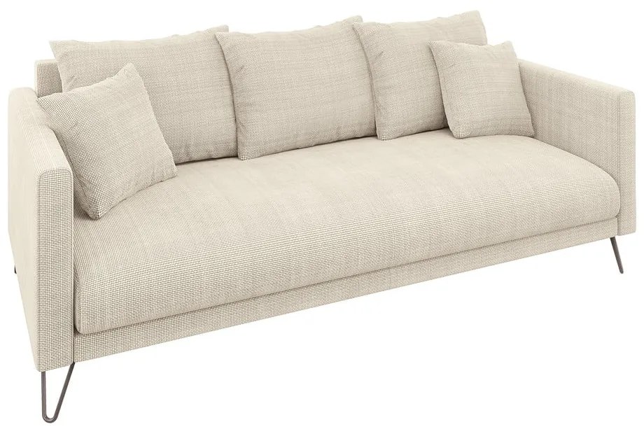 Krémová ženilková pohovka 200 cm Freya – Ropez