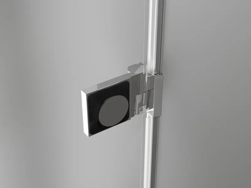 Mexen Lunar-B, výklopný sprchový kút ľavý 85 x 70 cm, 8mm číre sklo, chrómový profil, 832-085-070-01-00-L