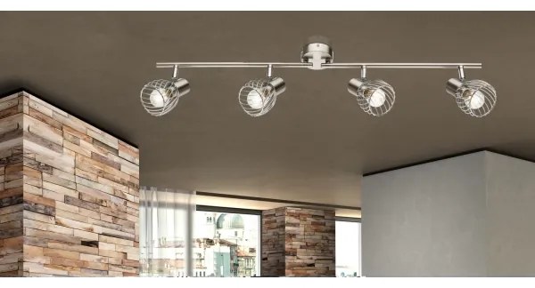 Globo 54809-4 - Bodové svietidlo TEXAS 4xE14/40W/230V matný chróm