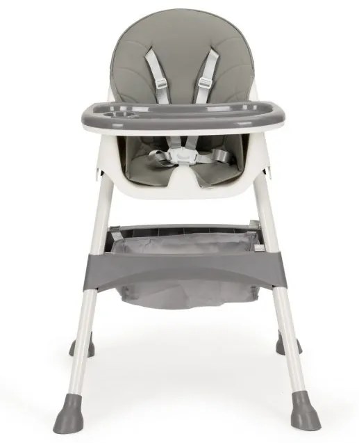 Sivá jedálenska stolička pre deti HC-823-GRAY