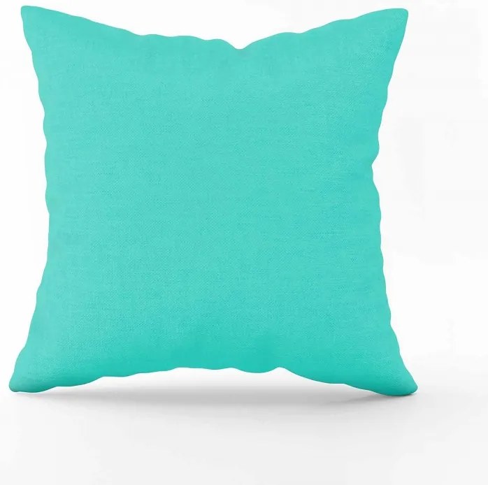 Bavlnená obliečka na vankúš - mentolová Rozmer: 60 x 40 cm, Zapínanie: Gombíky