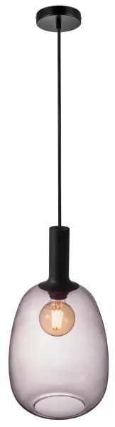 Nordlux - Luster na lanku ALTON 1xE27/60W/230V čierna