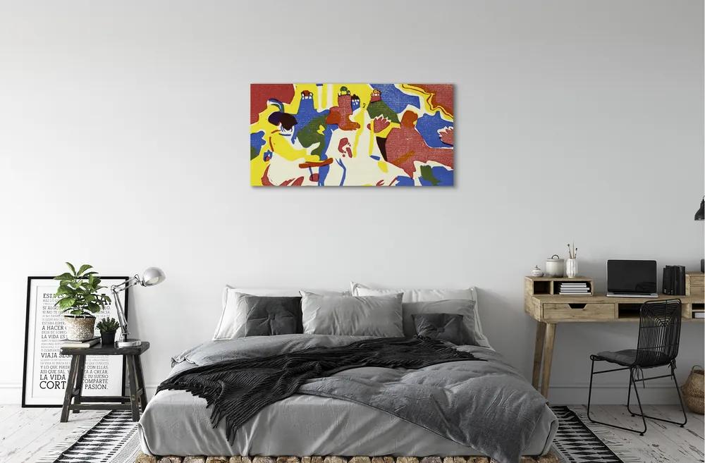 Obraz canvas Abstraction landscape 120x60 cm