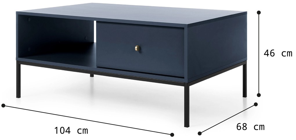 PIA Konferenčný stolík Mono - navy