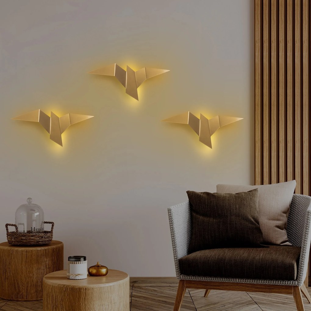 Nástěnné LED svítidlo Pacali L zlaté