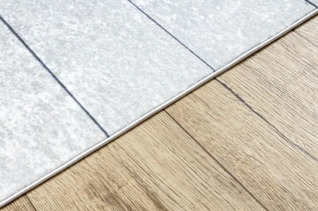 Protišmykový koberec / behúň ANDRE 33200 strieborný / béžový