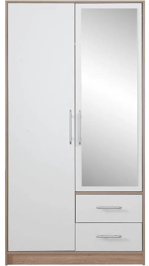 Skriňa Smart SRl3 100 cm dub sonoma/biela