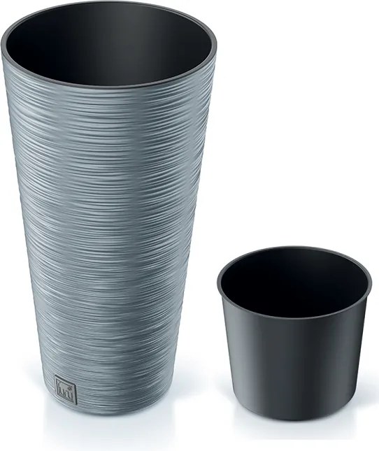 Plastový kvetináč DFRH250 25 cm - sivý betón