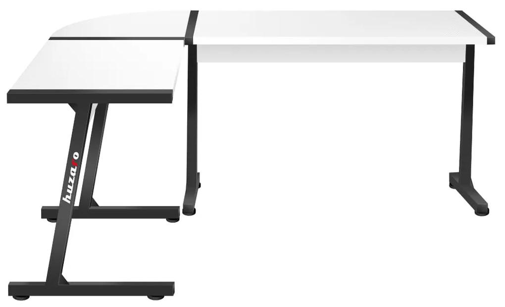 Priestranný rohový stôl HERO 6.0 v bielej farbe