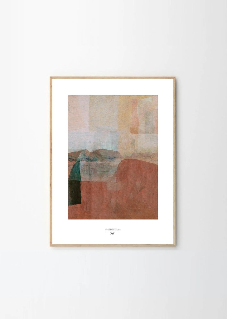 The Poster Club Plagát Mountain Spring by Johannes Geppert 30x40