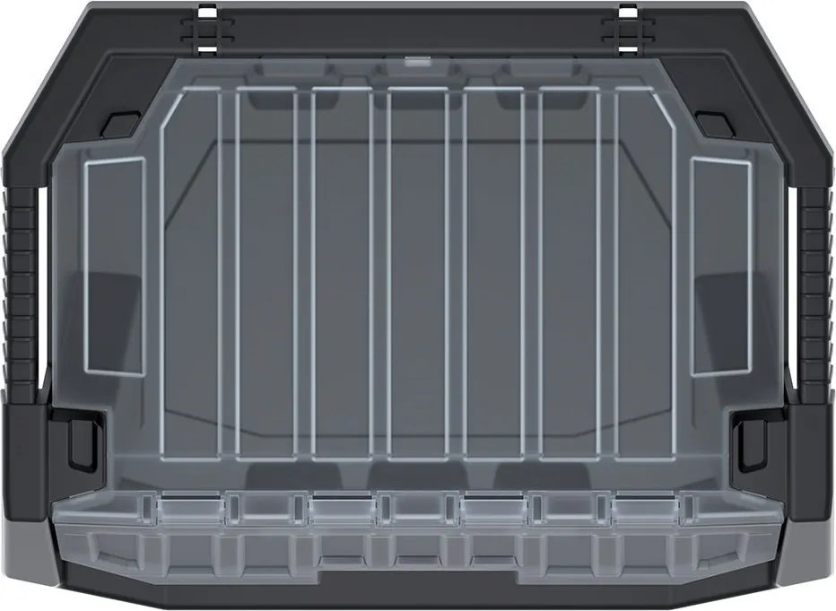 Prosperplast Dielenský úložný box HEAVY DUTY, S VEKOM, čierny 58x38x35 cm, XL