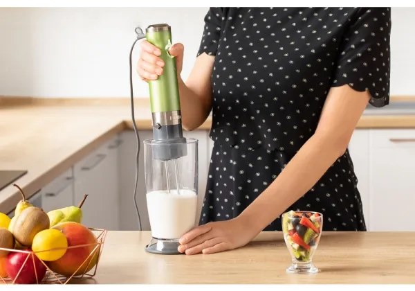 Sencor - Tyčový mixér 4v1 1200W/230V nerez/zelená