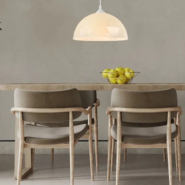 Luster na lanku 1xE27/60W/230V káva