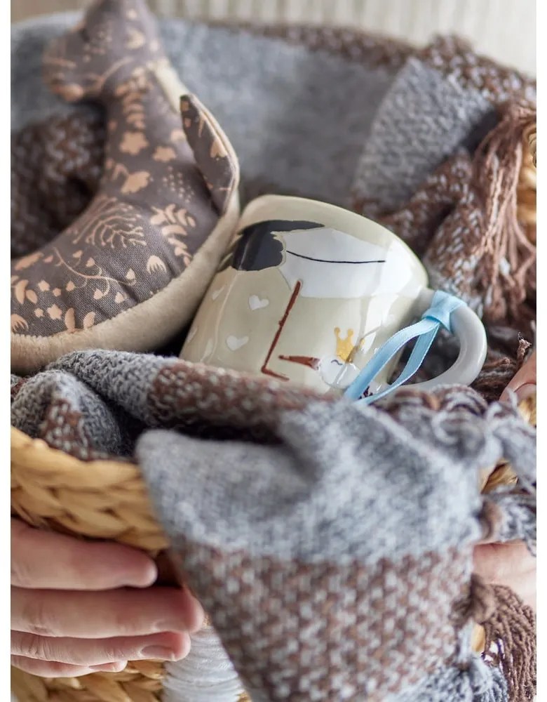 Béžový keramický detský hrnček 225 ml Bambino – Bloomingville Mini