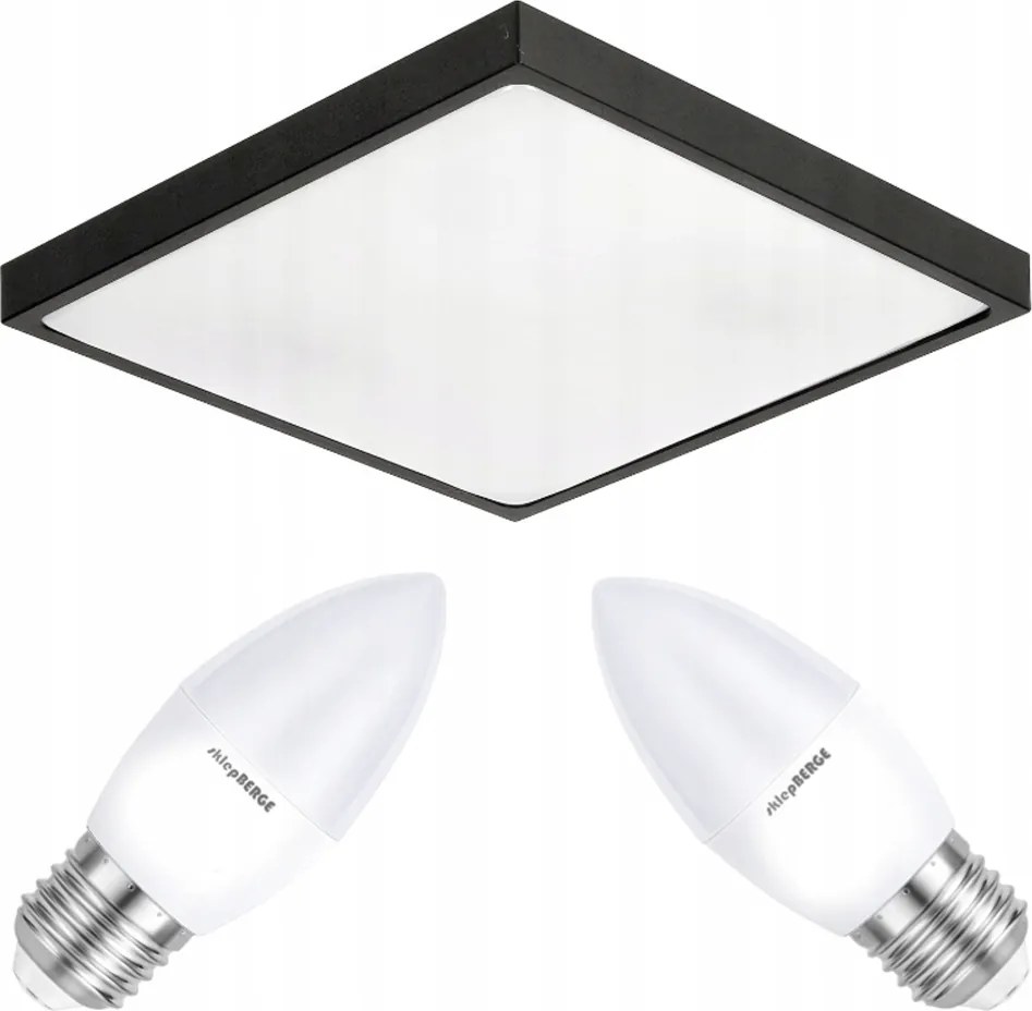 Stropné LED svietidlo do panela 2xe27 = 20w + žiarovky súčasťou balenia