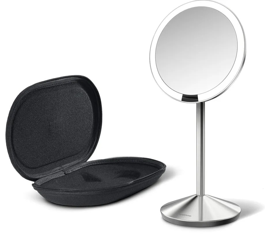 Kozmetické zrkadlo s osvetlením/zväčšovacie (10x) ø 12 cm Travel – simplehuman