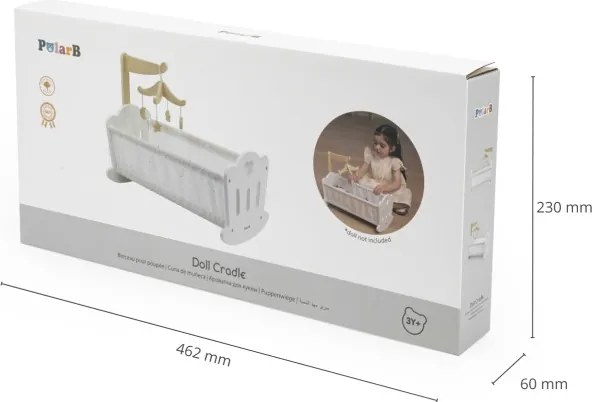 Drevená postieľka pre bábiky Viga 44235 PolarB