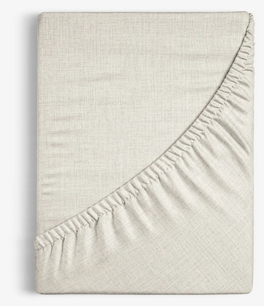 Goldea bavlnená napínacia plachta - prírodná režná 180 x 200 cm