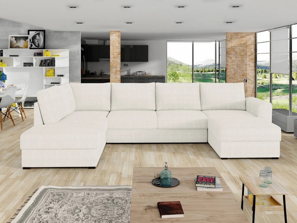 Sedacia súprava Szafran, Dostupné poťahy: ekokoža Soft 017 + Lux 06, Strana: pravá