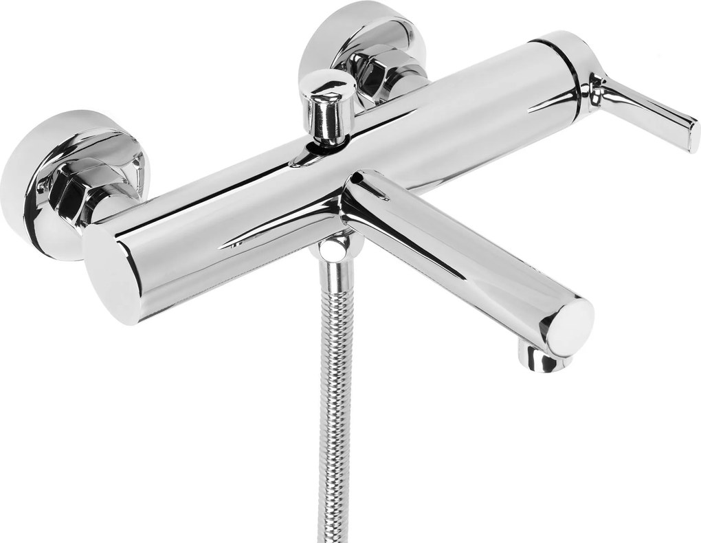 Rea Pixel, vaňová batéria s ručnou sprchovou súpravou, chrómová, REA-B4525