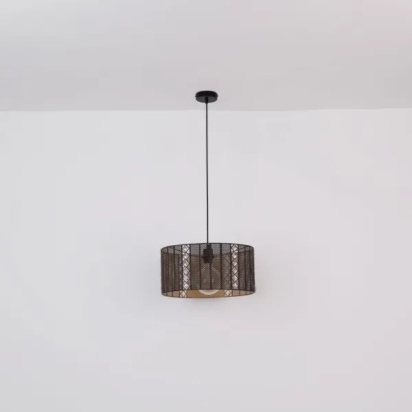 Globo 15450H - Luster na lanku ABINY 1xE27/60W/230V zlatá/čierna