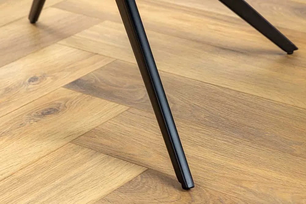 Dizajnová otočná stolička Vallerina hnedá koža
