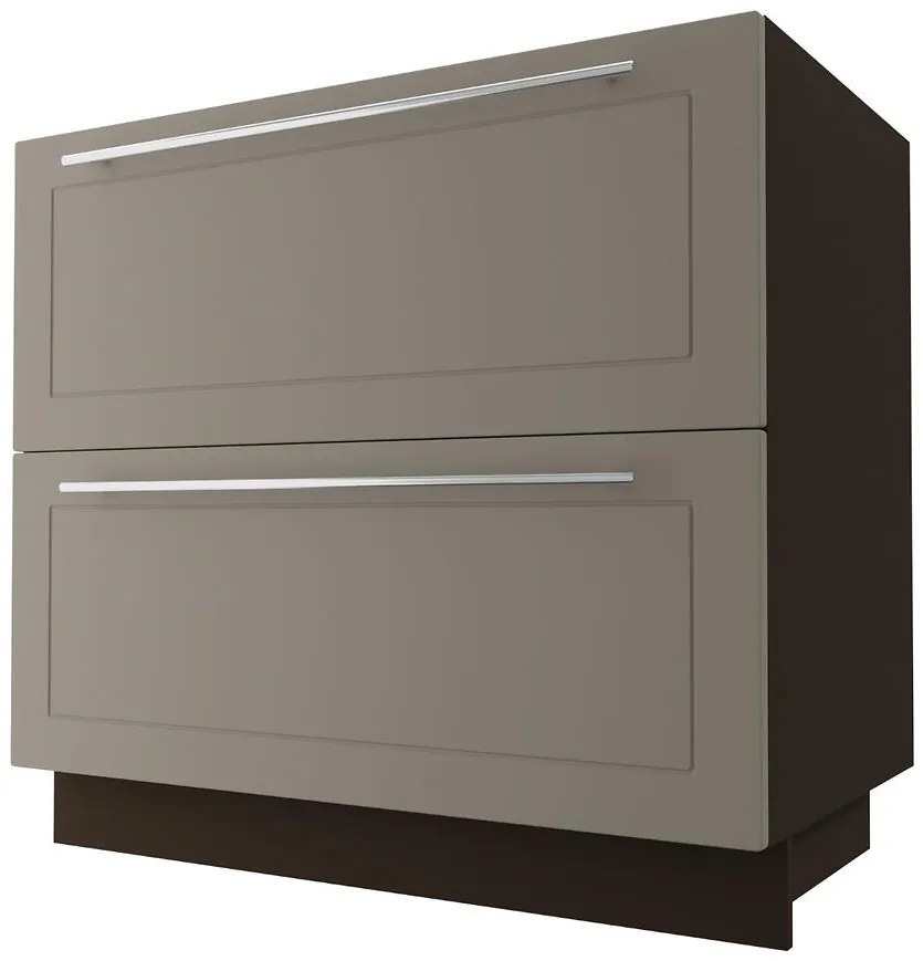 Kuchynská skrinka D2M/90 Quantum beige mat/lava