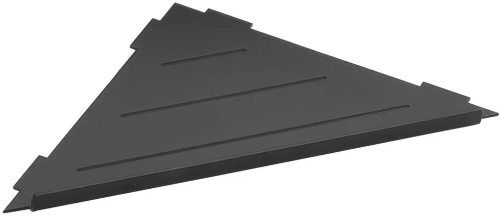 Sapho Sapho, SMART rohová polica do škár 297x15x210 mm, čierna mat, XJ615B