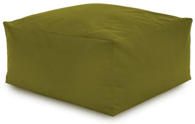 Plyšová taburetka zelená