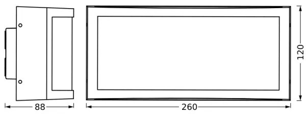 Ledvance - Vonkajšie nástenné svietidlo CUADRA 1xE27/40W/230V IP65