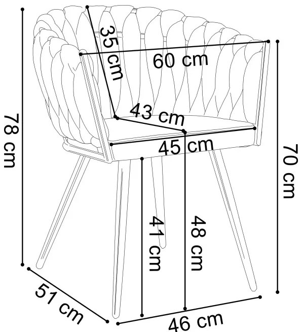 Jedálenská stolička ASTON zamatová, béžová