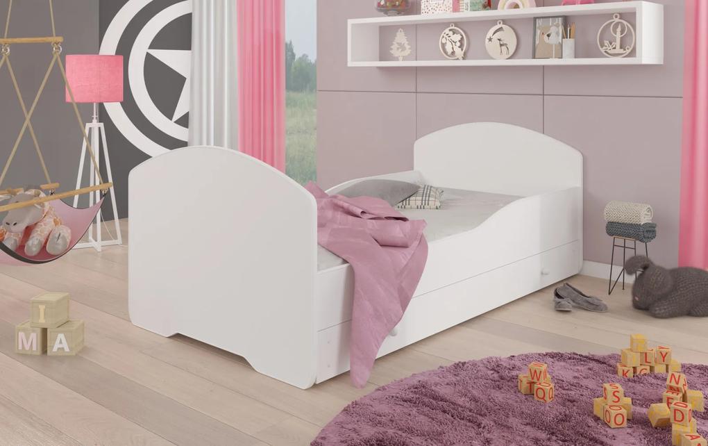 Detská biela posteľ 80x160 cm Pulp
