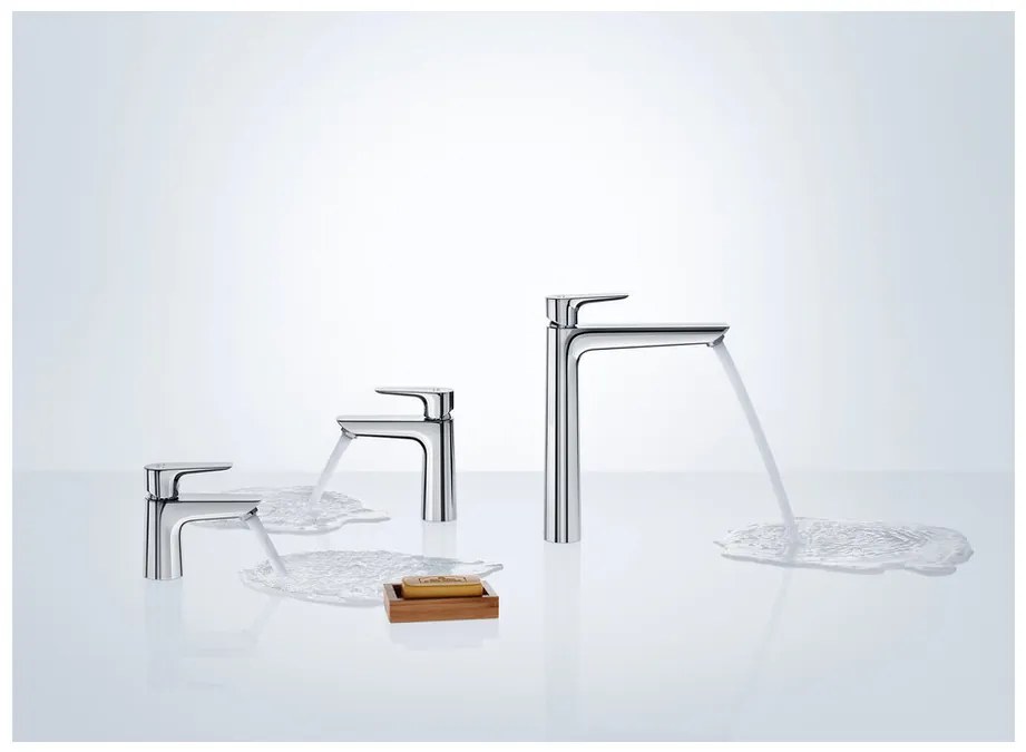 Hansgrohe Talis E, umývadlová batéria 80 s odtokovou súpravou Push-Open, s výpusťou Push-Open, chrómová, HAN-71701000