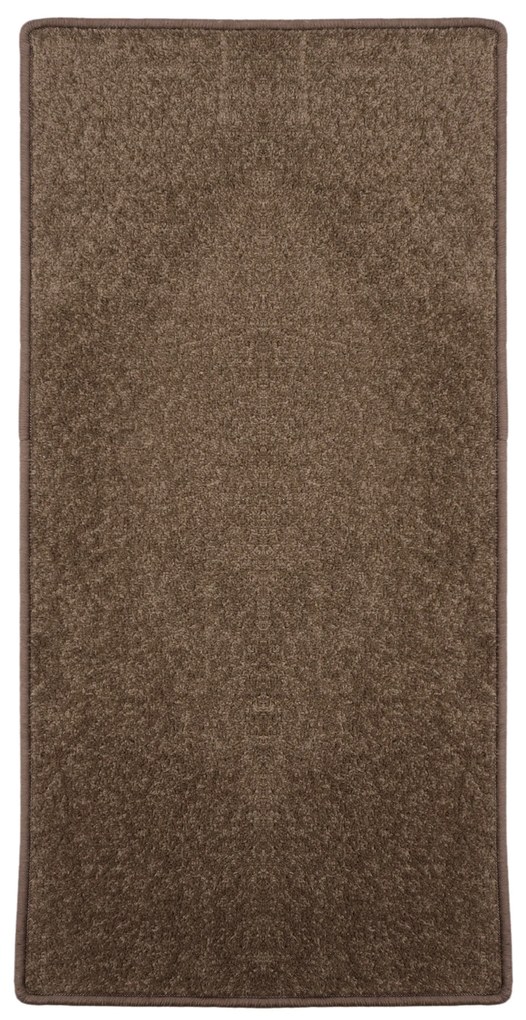 Vopi, Koberec behúň na mieru Eton hnedý 97, šíre 80 cm, hnedá, chodba / predsieň