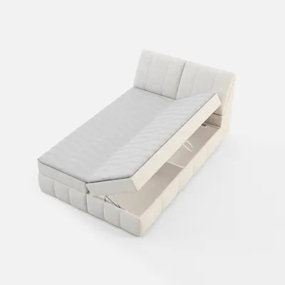 Kontinentálna posteľ LORENZO HR 140x200 cm, krémová