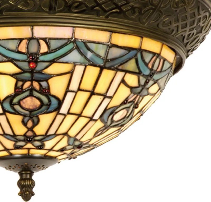 Stropné svietidlo Tiffany Alloment - Ø 38*19 cm 2x E14 / Max 40W