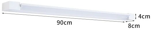 Brilagi- LED osvetlenie zrkadla do kúpeľne AQUA LINE LED/24W/230V 90 cm IP44 biela