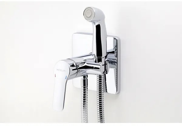 Novaservis-Bidetová batéria so sprškou na podom. inštaláciu METALIA lesklý chróm