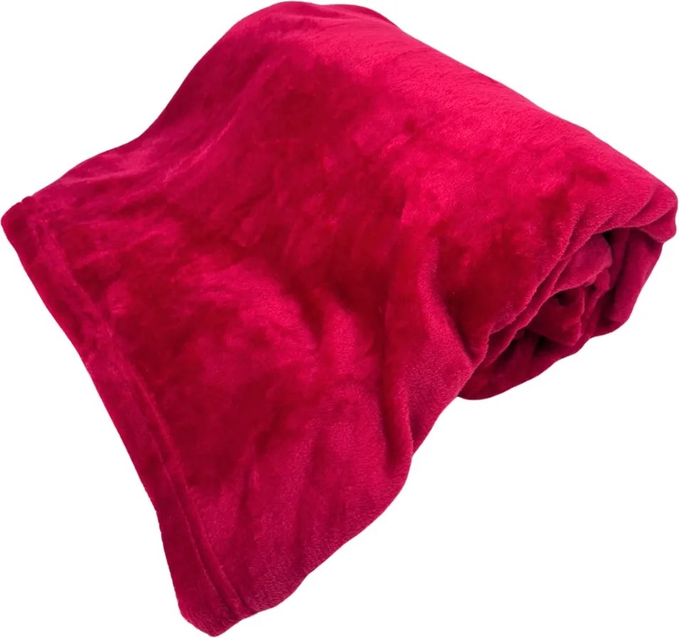 Home Elements Mikroflanelová deka, červená