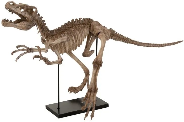 Dekorácie dinosaur Raptor na kovovej nohe - 145 * 59 * 81,5 cm