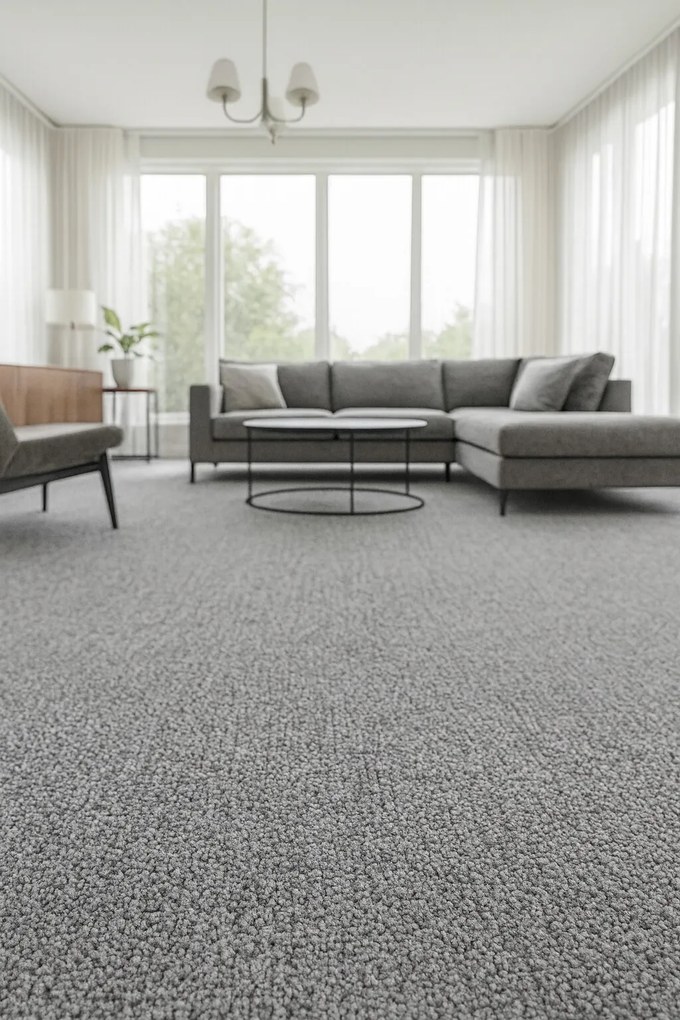 Balta, Koberec metráž Efekt AB 6190, na mieru, šíře 4m, šedá, ab (mriežka), chodba / predsieň