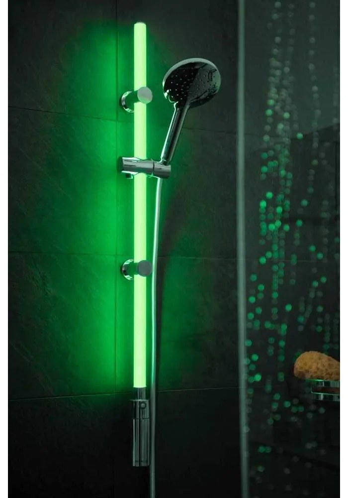 Sprchová súprava v striebornej farbe 94 cm LED – Wenko