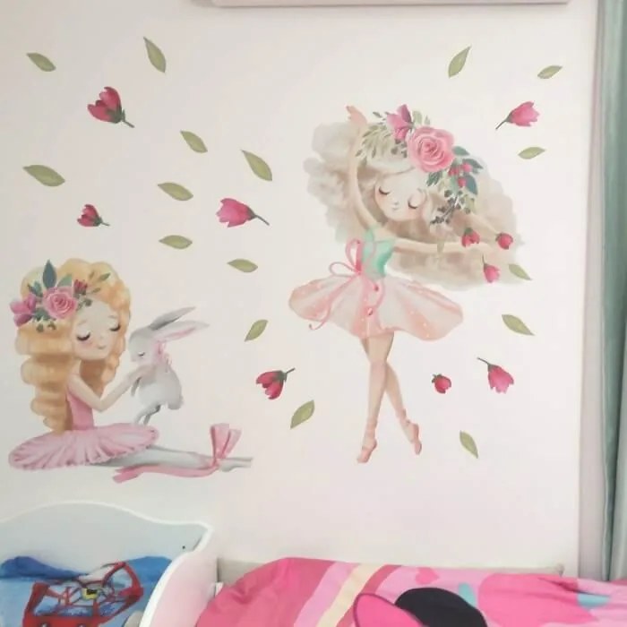 Nálepky na stenu - Baletky