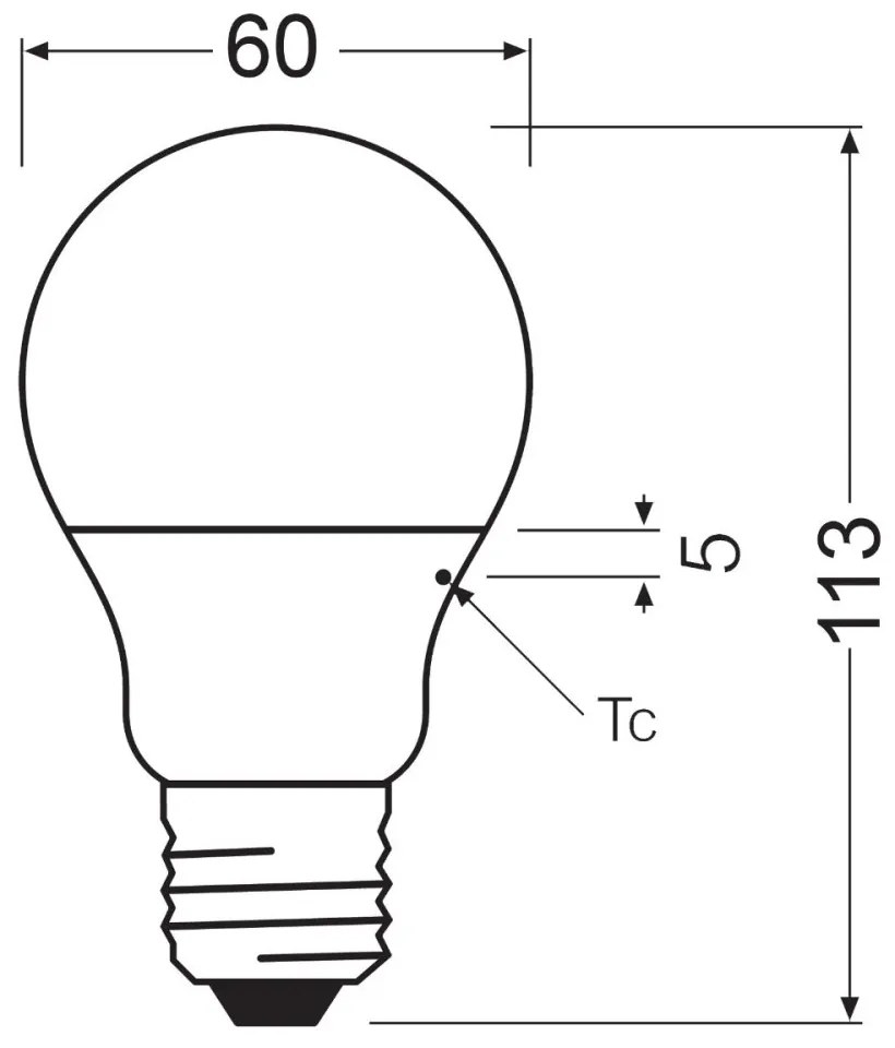 2PAK LED žiarovka E27 A60 8,5W = 60W 806lm 4000K Neutral 200° OSRAM VALUE