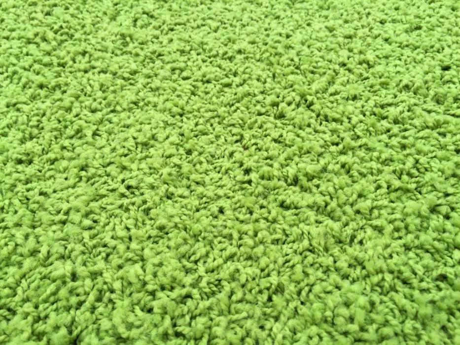 Vopi koberce Metrážový koberec Color Shaggy zelený - Rozměr na míru bez obšití cm