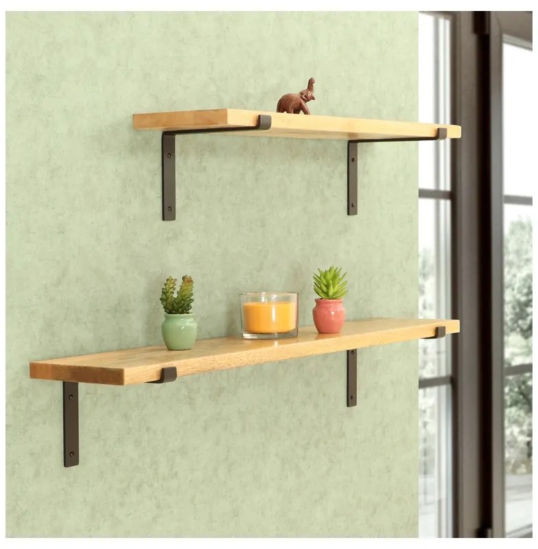 Polica na stenu s konzolou Lena 75 cm MANGO