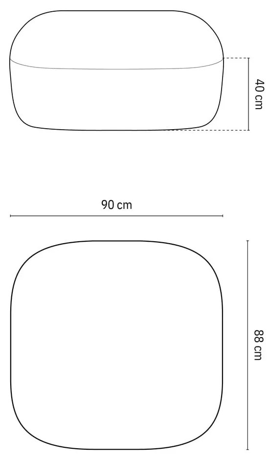Svetlosivá podnožka z textílie bouclé Jenny – Micadoni Home